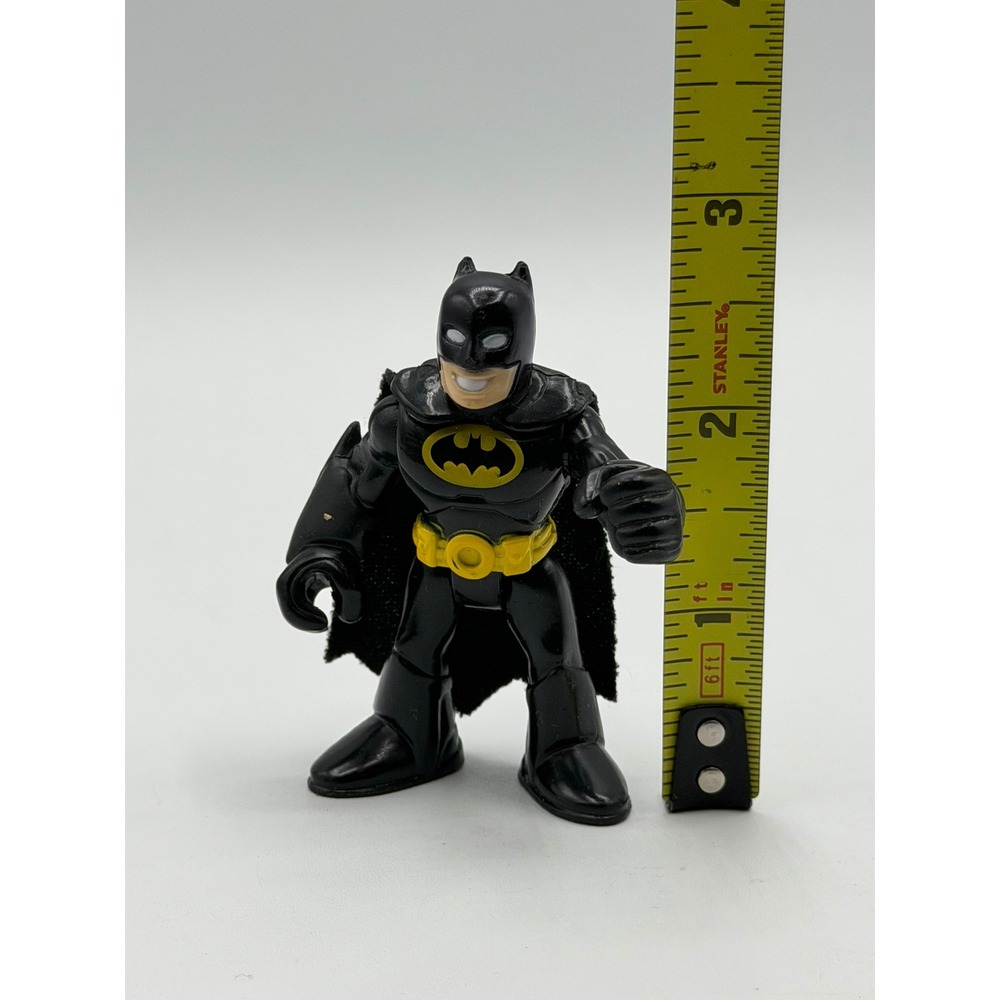 Batman Action Figure with Batcycle Motorcycle Toy DC Comics Black 4 Inch - Picture 12 of 16